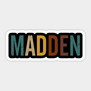 Graphic Madden Lovely Name Flowers Retro Vintage Styles Sticker